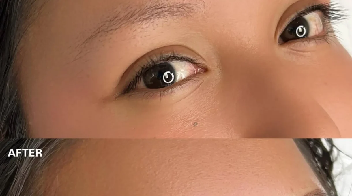 before and after eyebrow microblading results