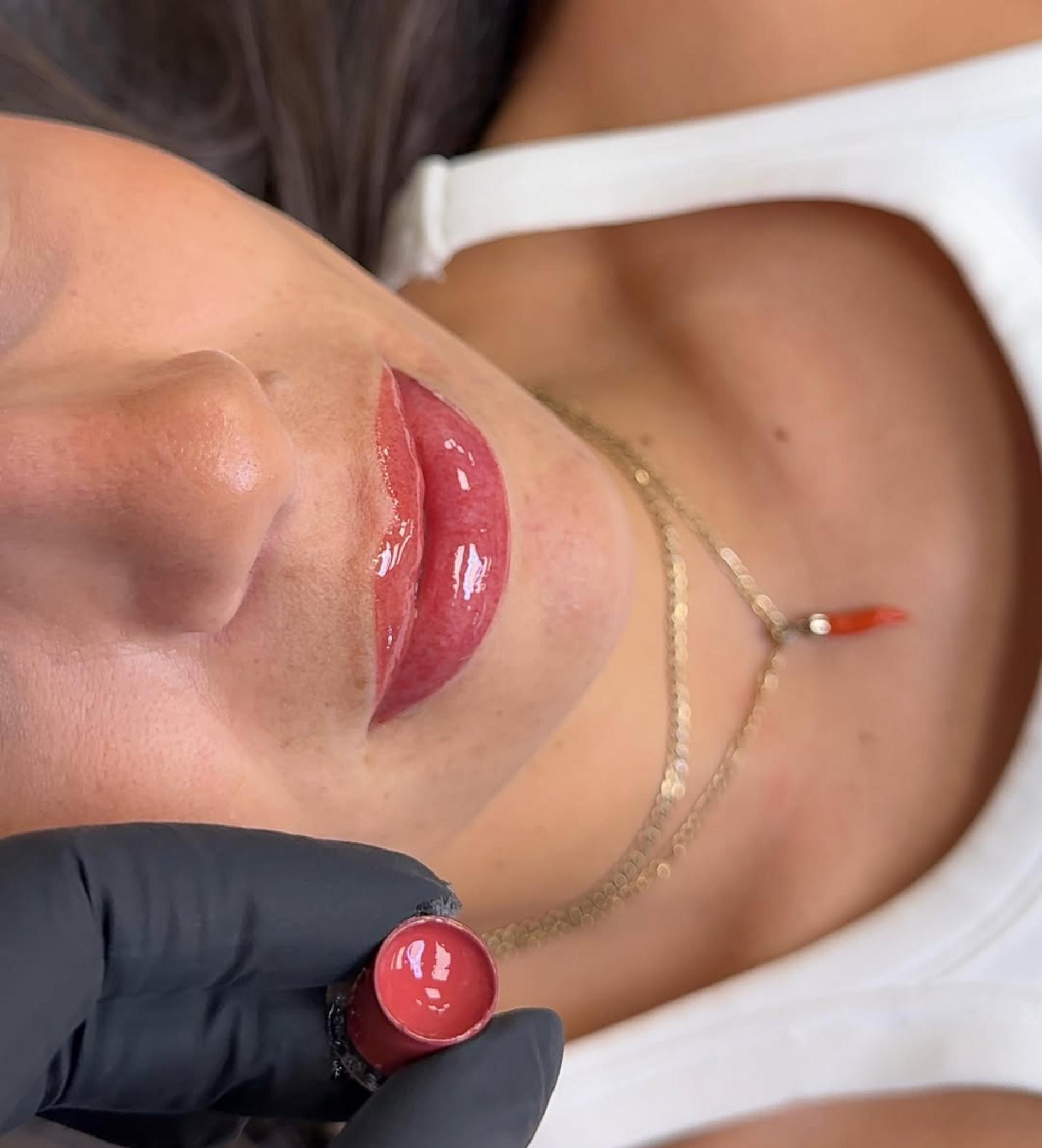 lip pigment palette for tattooing