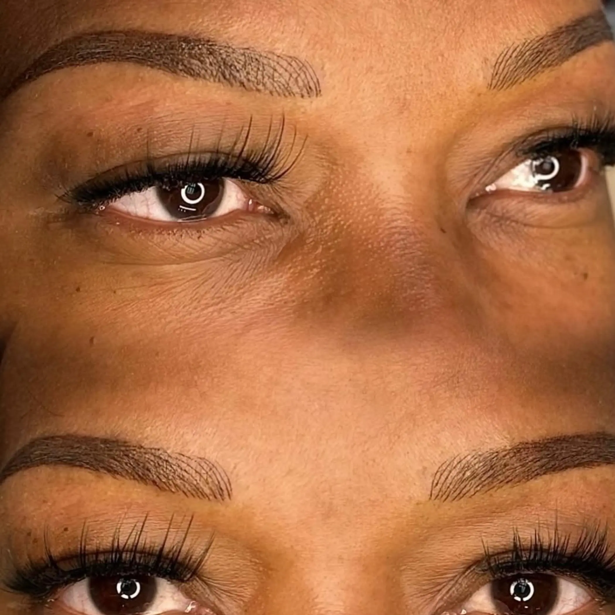 natural looking eyebrow microblading close up