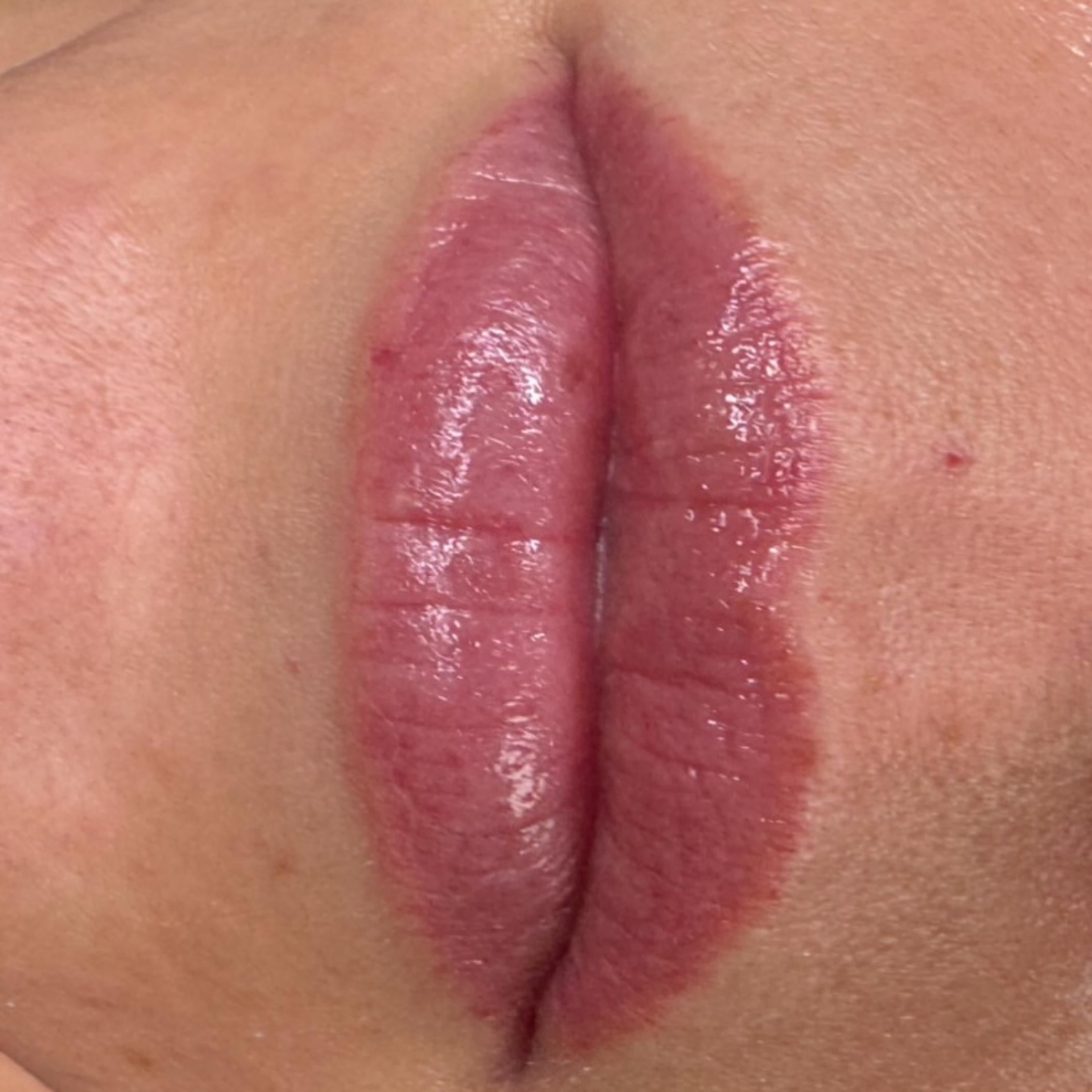 natural looking lip blush results
