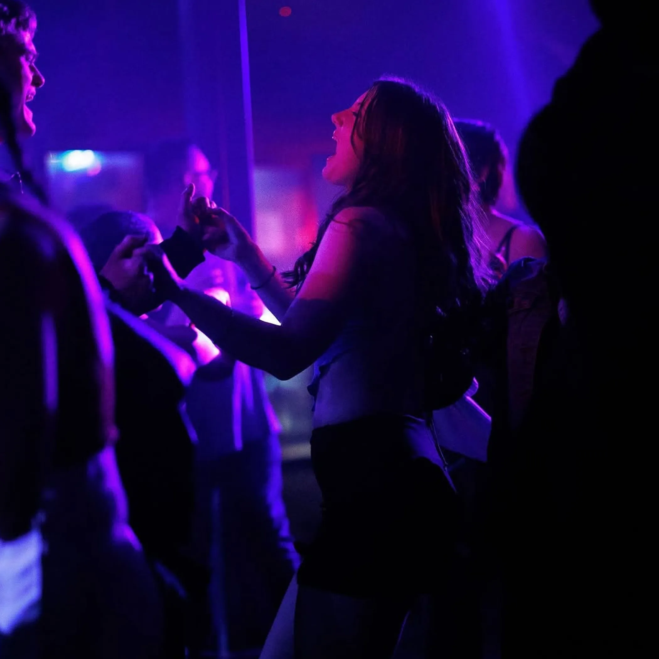 lively nightlife crowd